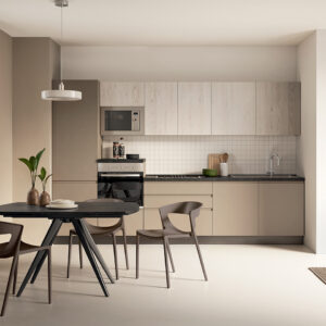 Cucina Flint larice e resina