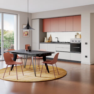 Cucina Maribor grigio e argilla