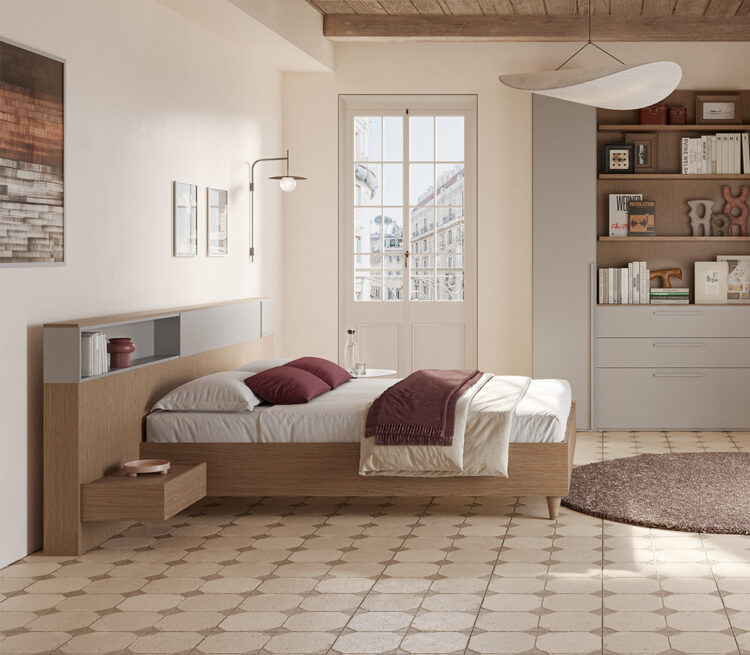 zona-notte-letto-combeco-noce-seta