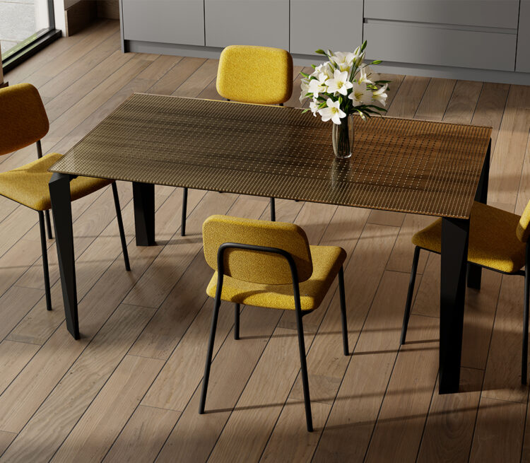 zona-giorno-tavolo-diamond-bronzo