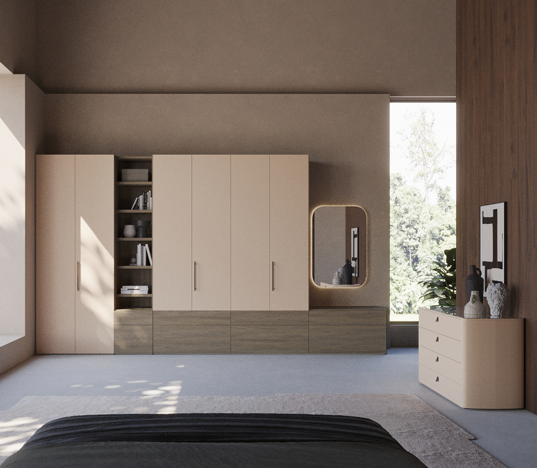 Ricci-Casa-armadio-con-panca-terminale-e-specchio